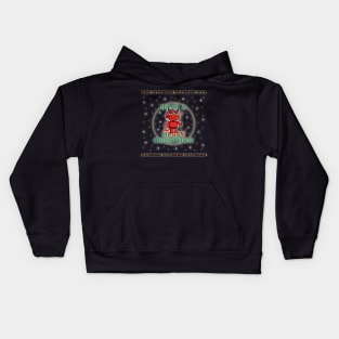 Have A Scary Christmas Pixel Devil! Kids Hoodie